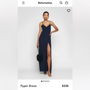 Reformation Pyper Dress (Navy)